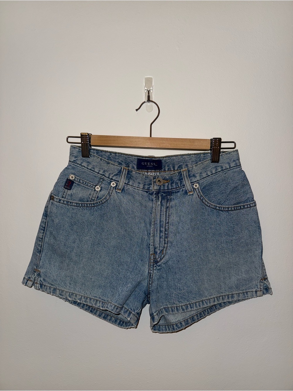 GUESS Women's Blue Vintage-Style Denim Shorts